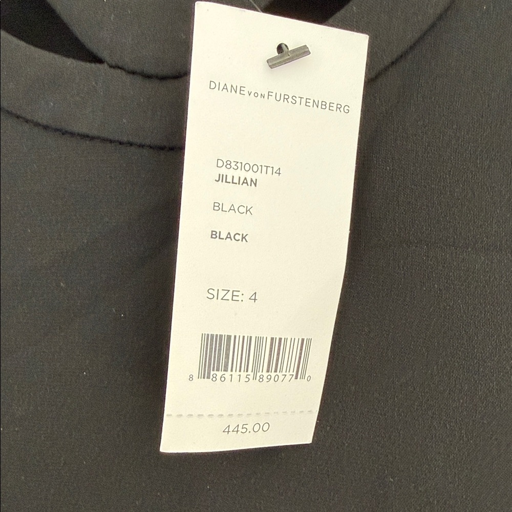 Diane Von Furstenberg Elegant Black Dress - Picture 3 of 6